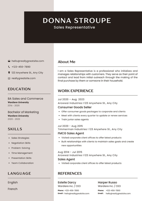 Editable Modern CV TEMPLATE For Microsoft Word, Canvas Download Save to PDF Form gallery