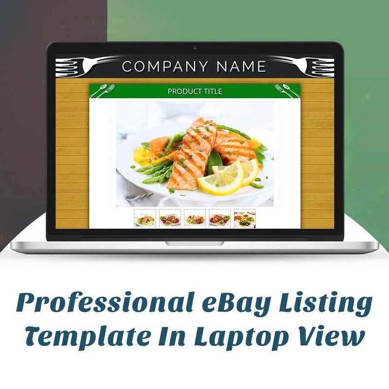 Mobile Responsive eBay Listing Template Auction Gallery Html for Food gallery
