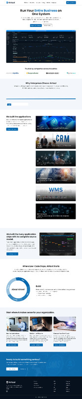 Enterprise Business Website Template | SaaS Landing Page | ERP CRM Platform