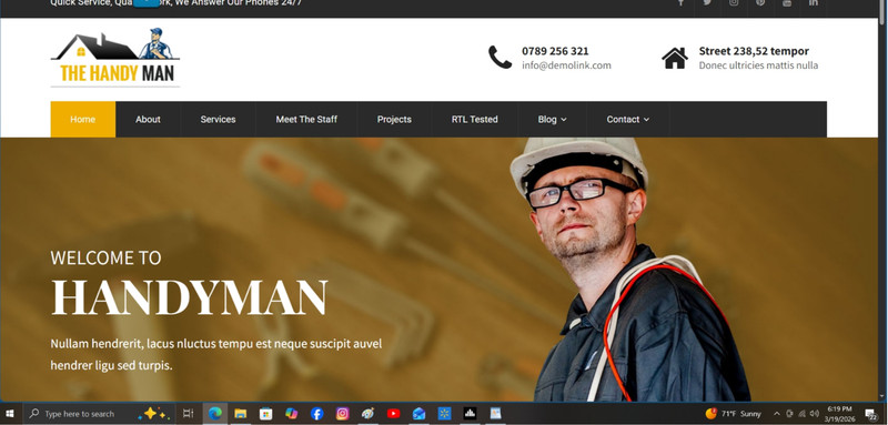 HANDY (MAN OR WOMAN) – Website for sale (For the self-employed)