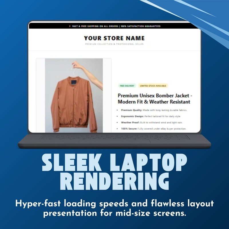eBay Listing Template Professional Responsive Mobile Design HTML 2026 gallery