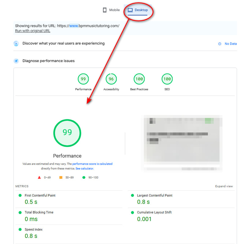 speed up wordpress shopify wix website on google pagespeed insights gallery