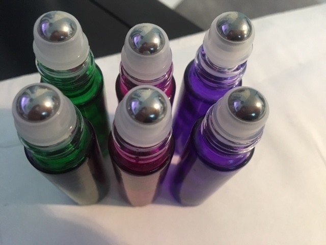 60 colored Stainless Steel Metal Roll on Glass Bottles Roller Ball 10ml 10 kits gallery