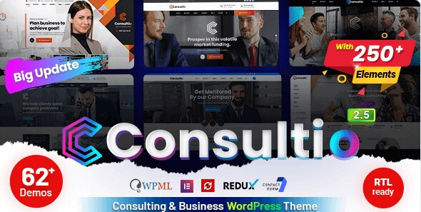 Best WordPress Theme Consultio – Corporate Consulting WordPress Theme