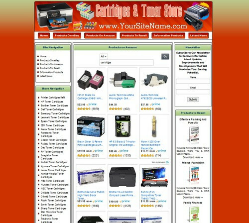 Printer Cartridges Printer Parts Store Turnkey Online Business Website For Sale gallery