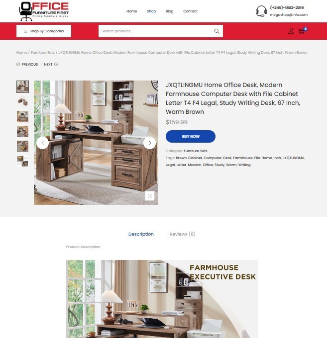 Office Furniture Shop - Affiliate / Drop Shipping Website + eCommerce gallery