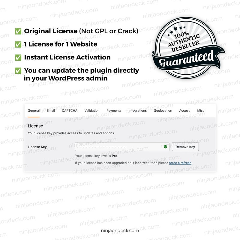 🥷 WPForms Pro Official License ‒ 1-Year / 2-Year ‒ Form Builder gallery