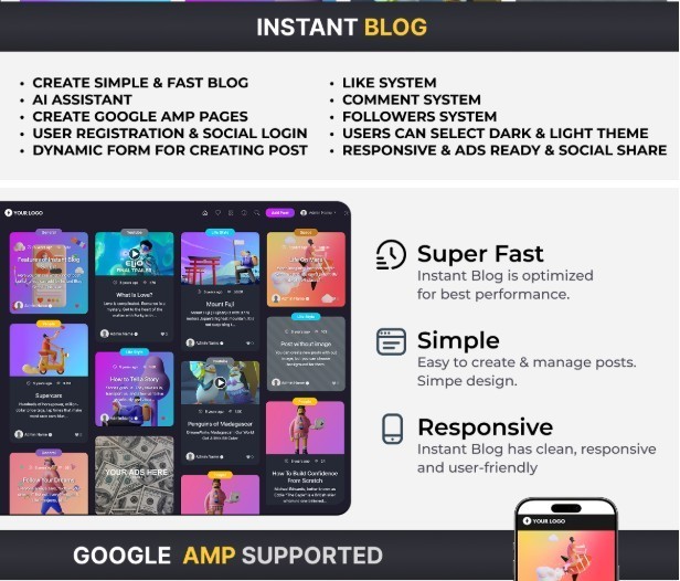 Fast & Simple AI powered Magazine or Blog with 1 FREE Month of Hosting Included gallery