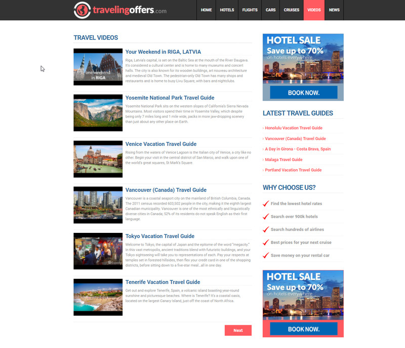 Automatic TRAVEL Booking Site - Hotel Flight Cruise Rental Car Make $1-4 p/Lead gallery